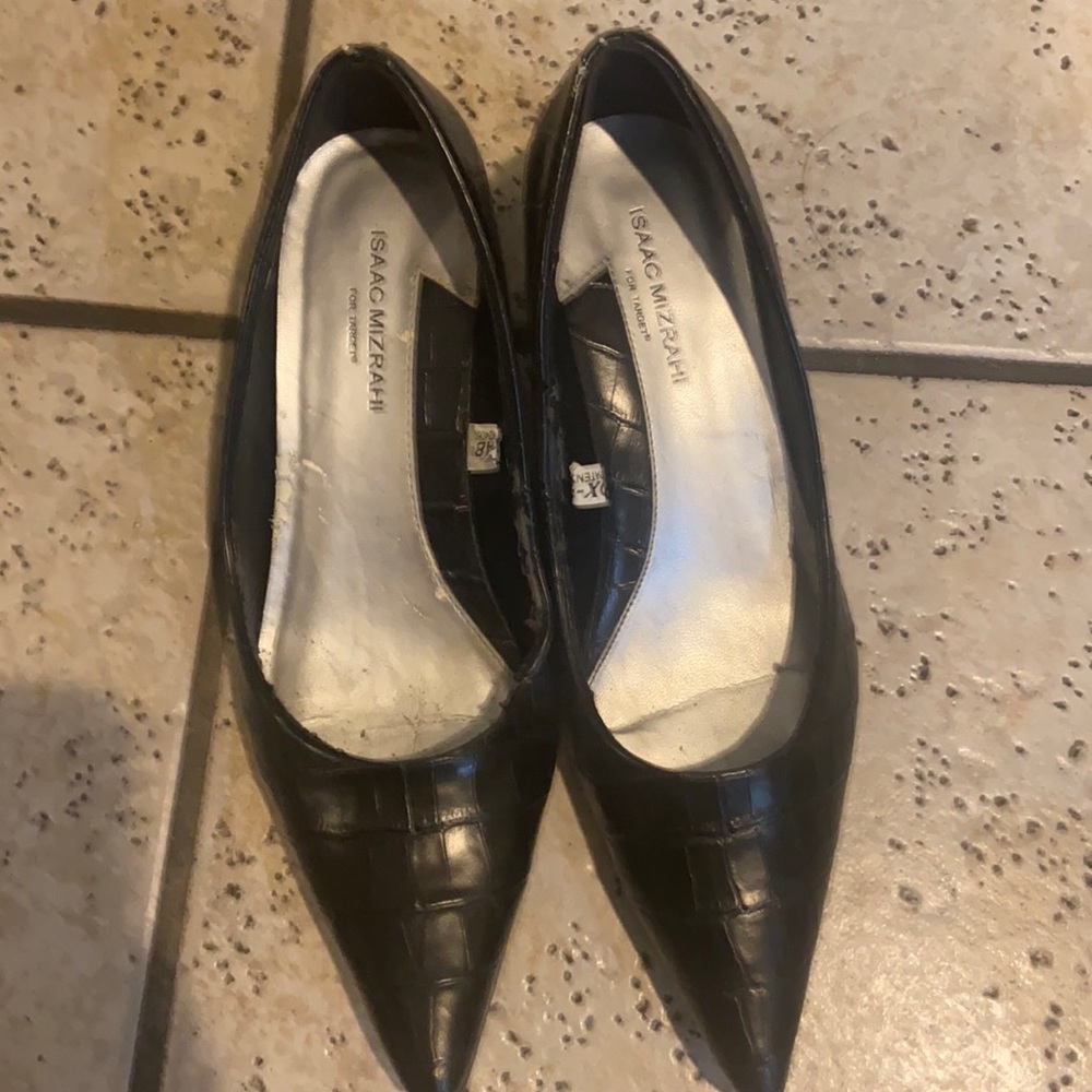 Black 1 inch heels
